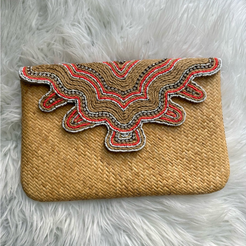 Tommy Bahama Straw Clutch